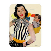 De dame werd beledigd 2 magneet (Verticaal)