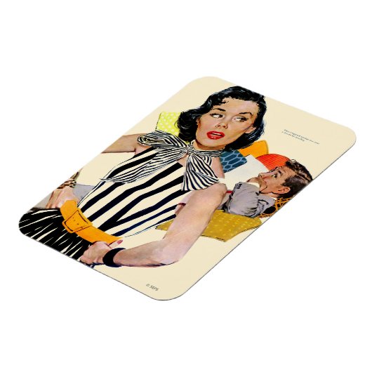 De dame werd beledigd 2 magneet (Linkerzijde)