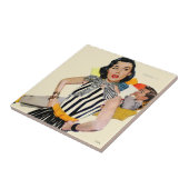 De dame werd beledigd 2 tegeltje (Zijkant)