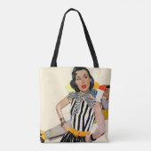 De dame werd beledigd 2 tote bag (Achterkant)