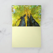 De Dames dans, Herfst kaart, herfst, boom Kaart (Binnen)