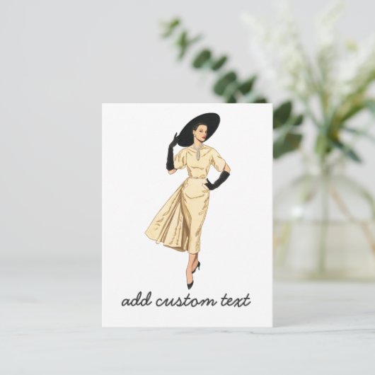 De Dames die Lunch Briefkaart (Staand voorkant)