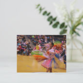 De dames draaien de Dans van de Veer PowWow Briefkaart (Staand voorkant)