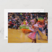 De dames draaien de Dans van de Veer PowWow Briefkaart (Voorkant / Achterkant)