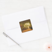 De Dame's School, s.and d. 1899 Vierkante Sticker (Envelop)