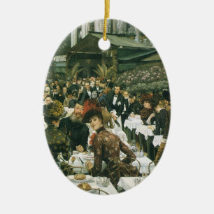 De dames van de kunstenaar door James Tissot, Vint Keramisch Ornament