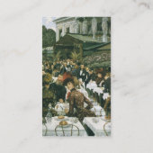 De dames van de kunstenaar door James Tissot Visitekaartje (Achterkant)