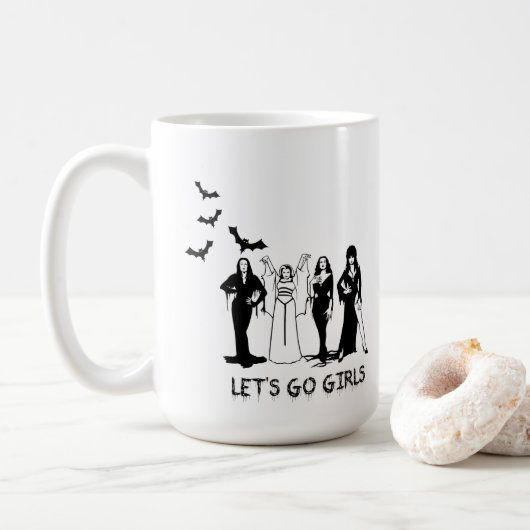 De dames van Halloween Koffiemok (Met donut)