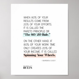 De Dames van het Boss volgen de 80/20 Motivatie Re Poster