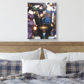 De Danaïden door John William Waterhouse Canvas Afdruk (Insitu (Slaapkamer))