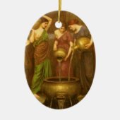 De Danaïden door John William Waterhouse Keramisch Ornament (Voorkant)
