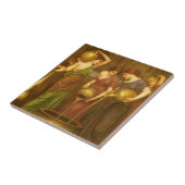De Danaïden door John William Waterhouse Tegeltje (Zijkant)