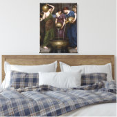 De Danaïden van John William Waterhouse Canvas Afdruk (Insitu (Slaapkamer))