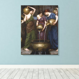 De Danaïden van John William Waterhouse Canvas Afdruk