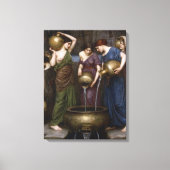 De Danaïden van John William Waterhouse Canvas Afdruk (Voorkant)