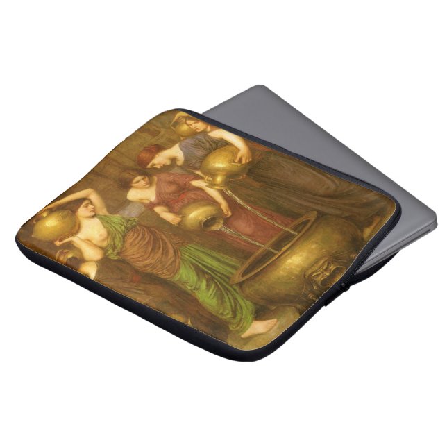 De Danaïden van John William Waterhouse Laptop Sleeve (Voorkant top)