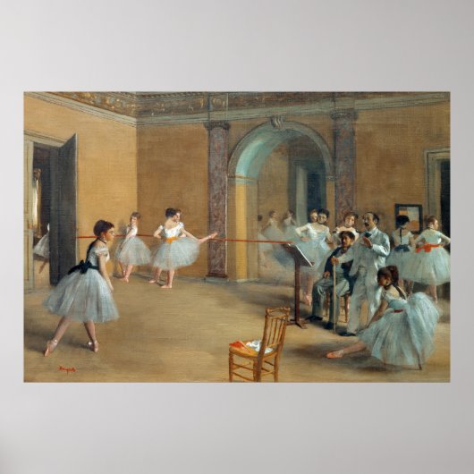De Dance Foyer in de Opera Edgar Degas Poster (Voorkant)