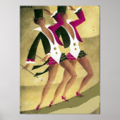De Dancers Vintage poster afdrukken (Voorkant)