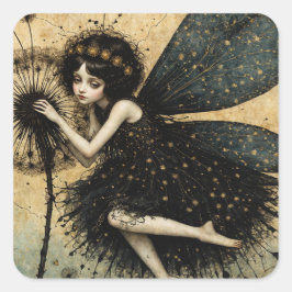 De Dandylion-fee Vierkante Sticker