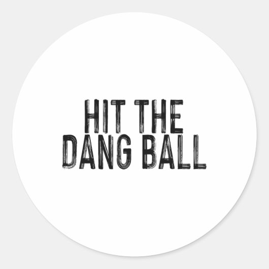 De Dang Byll Ronde Sticker (Voorkant)