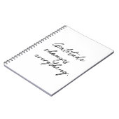 De dankbaarheid verandert alles. notitieboek (Linkerzijde)