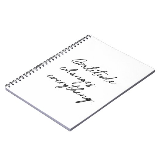 De dankbaarheid verandert alles. notitieboek (Linkerzijde)