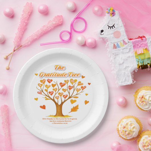 'De dankbaarheidsboom' Paper Bord (Feest)