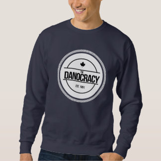De Danocracy Navy Crew Neck Pullover Sweatshirts