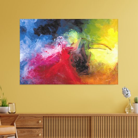 De dans canvas afdruk (Insitu (Woonkamer))