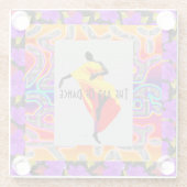 De dans glazen onderzetter (Achterkant)