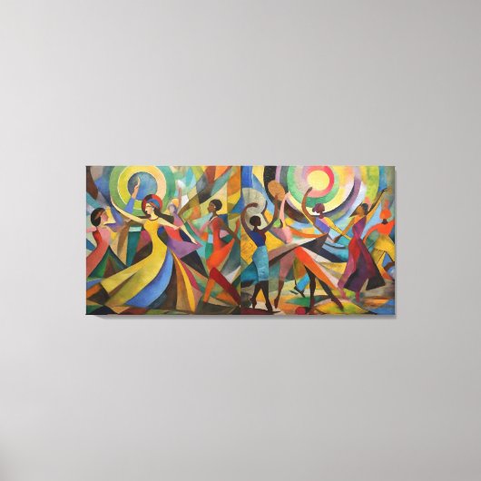 De dans - grote uitgerekte canvas print (Voorkant)