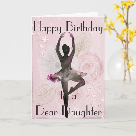 DE DANS VAN DE BALLERINA VAN DE DANS!! HET KAART (Gele Bloem)