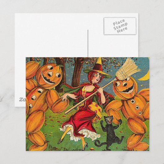 De dans van de getuige -  Halloween Briefkaart (Voorkant / Achterkant)