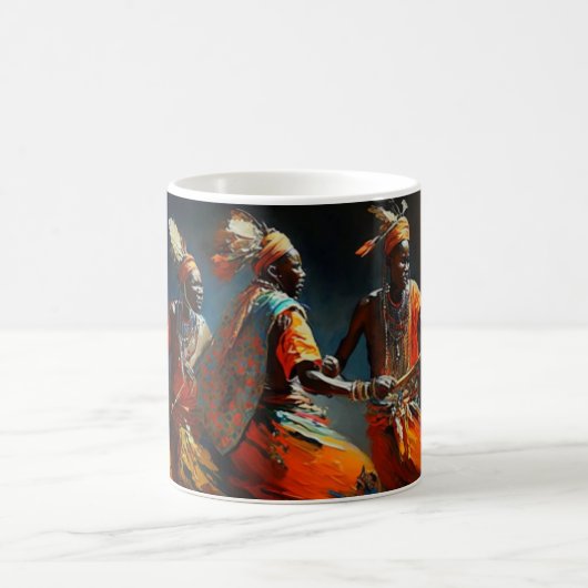 De dans van de Maasai, Afrika Koffiemok (Center)