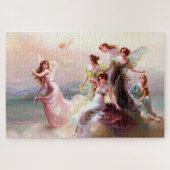 De dans van de nimfen Édouard Bisson Fantasie Legpuzzel (Horizontaal)