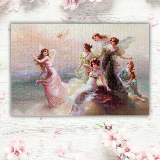De dans van de nimfen Édouard Bisson Fantasie Legpuzzel
