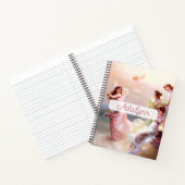 De dans van de nimfen Édouard Bisson Fine Art Notitieboek (Binnen)