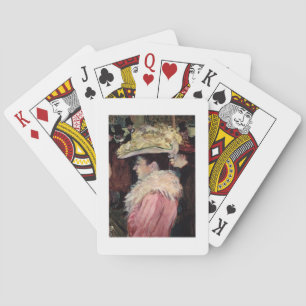 De dans van de Rouge: detail van een elegante Speelkaarten