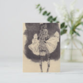 De Dans van Dood door Felicien Rops Briefkaart (Staand voorkant)