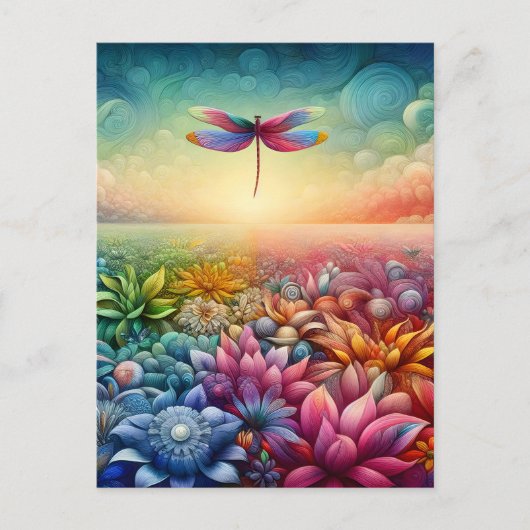 De Dans van Dragonfly Briefkaart (Voorkant)