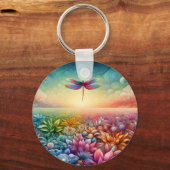 De Dans van Dragonfly Button Sleutelhanger (Voorkant)
