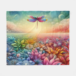 De Dans van Dragonfly Fleece Deken