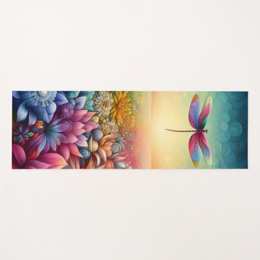 De Dans van Dragonfly Yogamat (Voorkant (horizontaal))