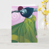 De Dans van een Bevrijde Vrouw Kaart (Gele Bloem)