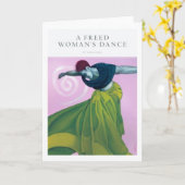 De Dans van een Bevrijde Vrouw Kaart (Gele Bloem)
