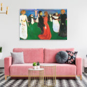 De Dans van het Leven | Edvard Munch | Canvas Afdruk (Insitu (Woonkamer))