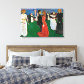 De Dans van het Leven | Edvard Munch | Canvas Afdruk (Insitu (Slaapkamer))