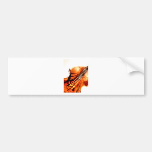 De Dans van het Lot van de Viool van de Snaarinstr Bumpersticker (Voorkant)