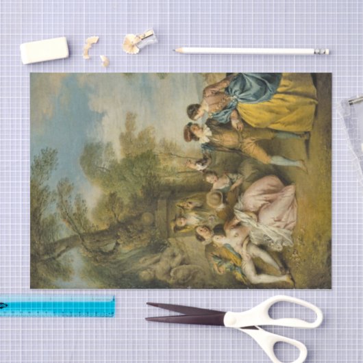 De dans van Jean-Baptiste Pater Tissuepapier (Craft)