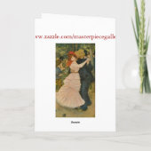 De Dans van Pierre-Auguste Renoir in Bougival Kaart (Achterkant)